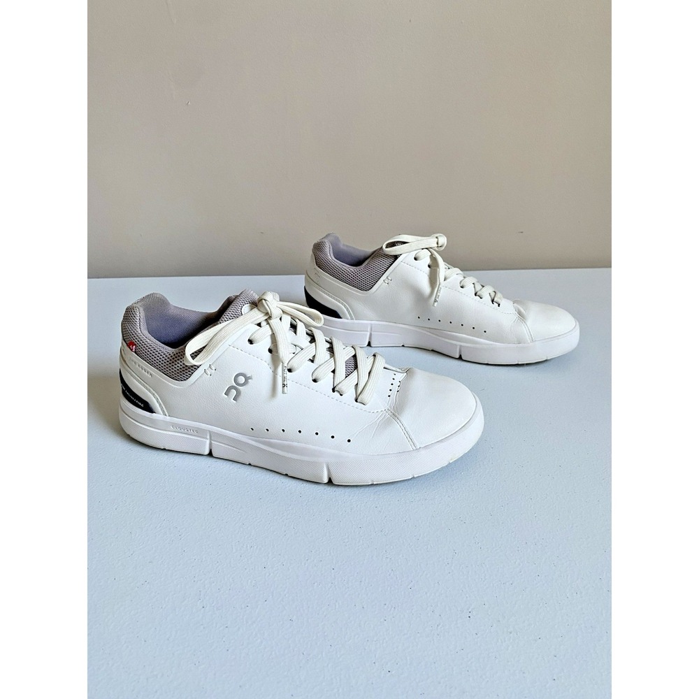 On Running White Sneakers with Light Gray Trim